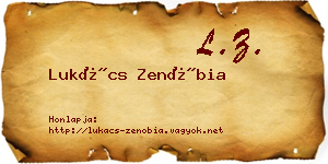 Lukács Zenóbia névjegykártya